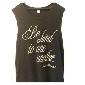 “Be kind to one another” top